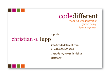 Web business card Christian Lupp