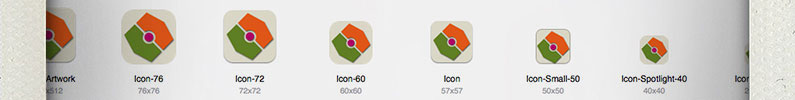 iOS application icon naming conventions
